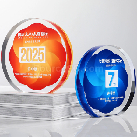 禮品訂造水晶獎座紀念品