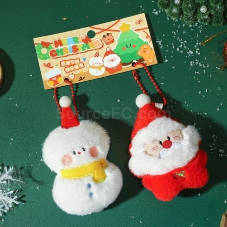 禮品訂造聖誕掛件鑰匙扣紀念品