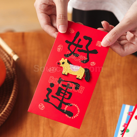 禮品訂造馬年刺繡利是封紀念品