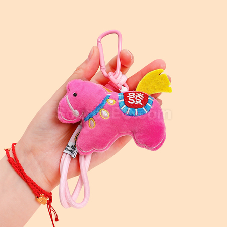 禮品訂造可愛刺繡小馬手機繩紀念品