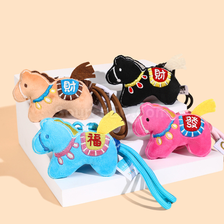禮品訂造可愛刺繡小馬手機繩紀念品