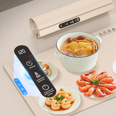 禮品訂造便攜矽膠加熱菜板紀念品
