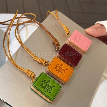 禮品訂造皮革麻將掛件鑰匙扣紀念品
