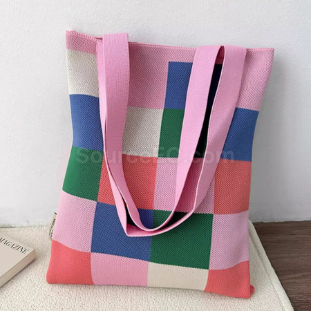 禮品訂造針織手提肩背2用袋紀念品