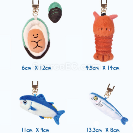 禮品訂造海鮮玩偶掛件紀念品