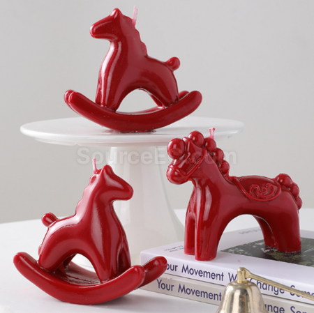 禮品訂造新年搖搖馬香薰蠟燭紀念品