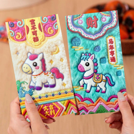 禮品訂造5d絨毛利是封紀念品