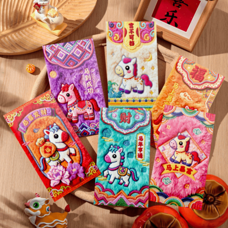 禮品訂造5d絨毛利是封紀念品