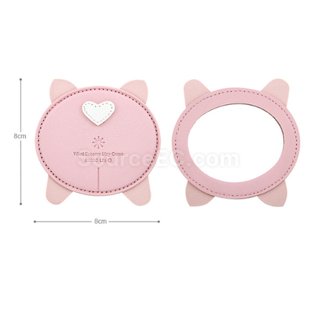 禮品訂造可愛PU鏡子紀念品