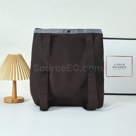 禮品訂造可摺疊收納雙肩包紀念品