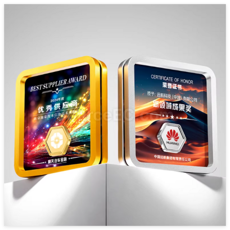 禮品訂造方形金屬水晶獎座紀念品