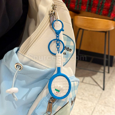 禮品訂造羽毛球拍鑰匙扣掛件紀念品