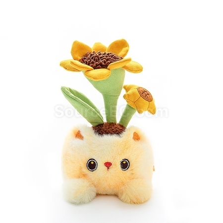 禮品訂造小貓植物盆栽紀念品