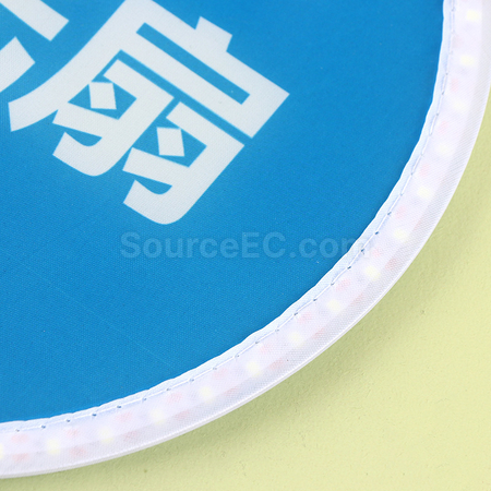 禮品訂造發光折疊廣告扇子紀念品