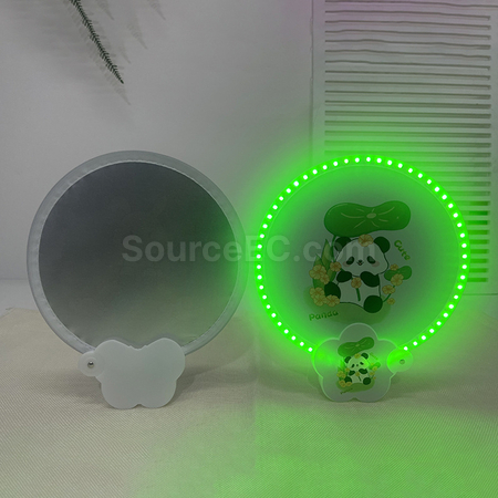 禮品訂造發光折疊廣告扇子紀念品