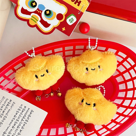 禮品訂造元寶公仔吱吱叫鑰匙扣掛件紀念品