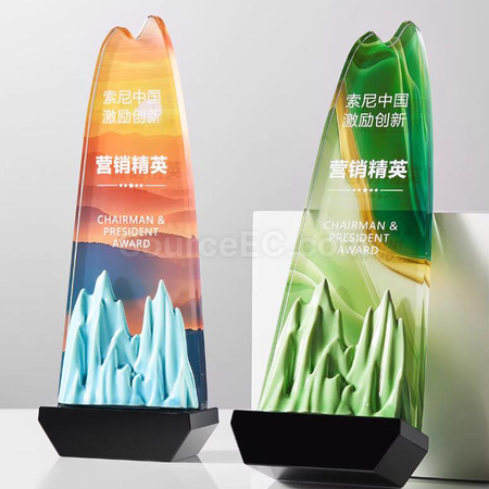禮品訂造水晶獎座紀念品