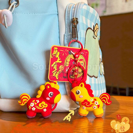 禮品訂造小馬鑰匙扣掛件紀念品