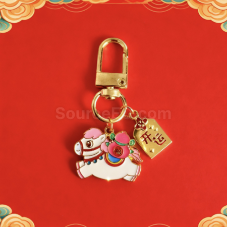 禮品訂造馬年小馬鑰匙扣掛件紀念品