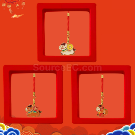 禮品訂造馬年小馬鑰匙扣掛件紀念品