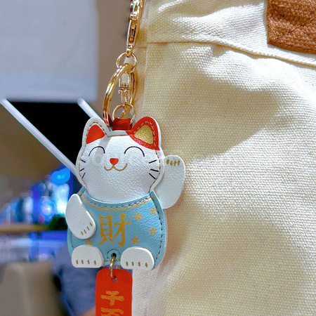 禮品訂造招財貓鑰匙扣紀念品