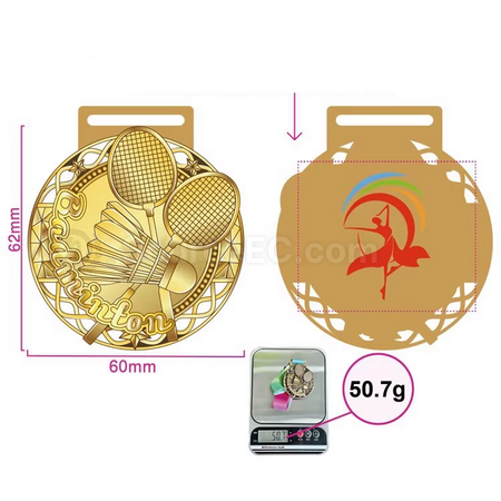 禮品訂造羽毛球獎牌紀念品
