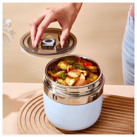 禮品訂造不鏽鋼雙層真空飯盒紀念品