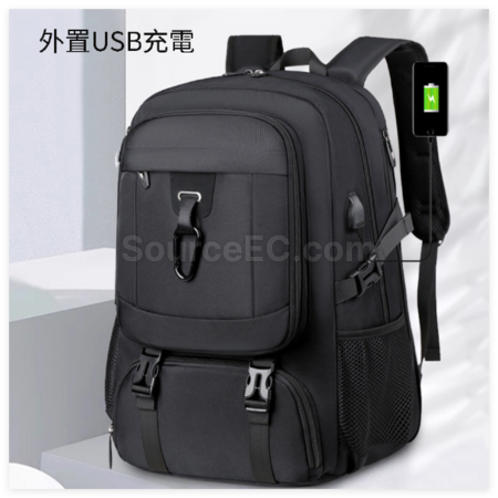 禮品訂造超大容量可擴容雙肩背囊紀念品