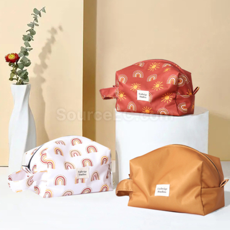 禮品訂造便捷可愛大容量手提盥洗化妝包紀念品