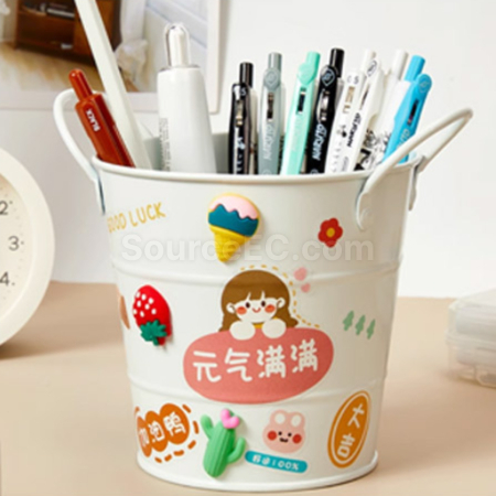 禮品訂造雙耳鐵藝桌面迷你鐵桶紀念品
