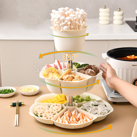 禮品訂造旋轉火鍋備菜盤紀念品