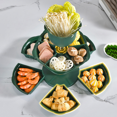禮品訂造旋轉火鍋備菜盤紀念品