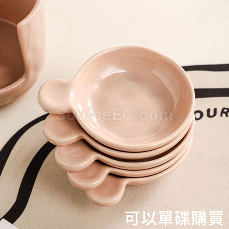禮品訂造帶手柄陶瓷火鍋調料碟紀念品