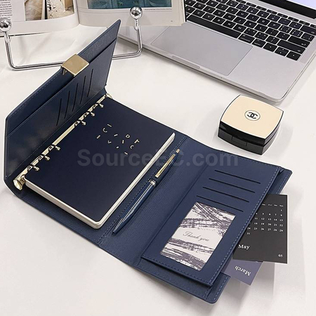 禮品訂造三折活頁可拆卸筆記本紀念品
