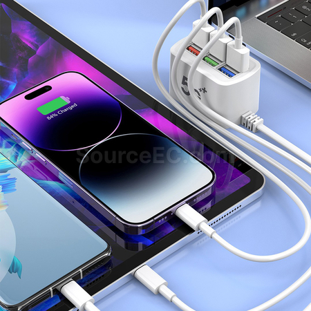 禮品訂造便攜桌面多口充電器紀念品