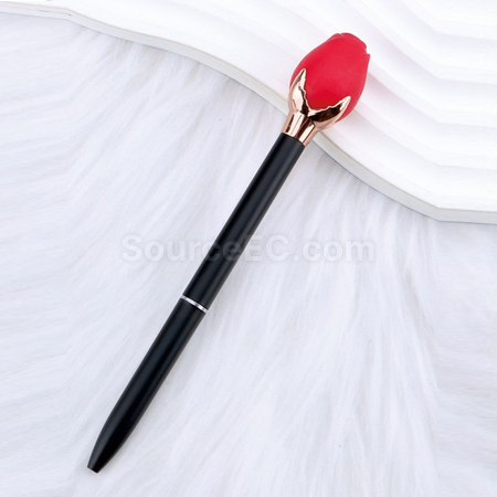 禮品訂造玫瑰花造型原子筆紀念品