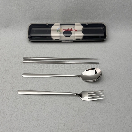 便攜可重用餐具 | 筷子套裝 | 環保餐具套裝 | 環保棉袋木製餐具套裝 | 不銹鋼環保餐具