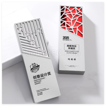 禮品訂造創意鏡面水晶獎杯紀念品