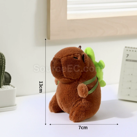 禮品訂造卡皮巴拉毛絨玩偶鑰匙扣紀念品
