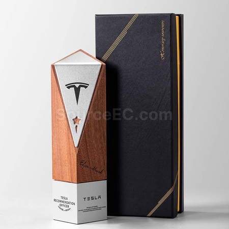禮品訂造折邊實木獎座紀念品
