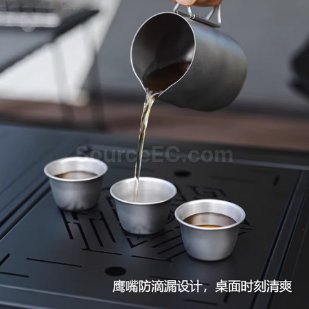 禮品訂造戶外304不鏽鋼茶具旅行便攜套裝紀念品