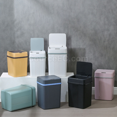 禮品訂造智能感應帶蓋垃圾桶紀念品