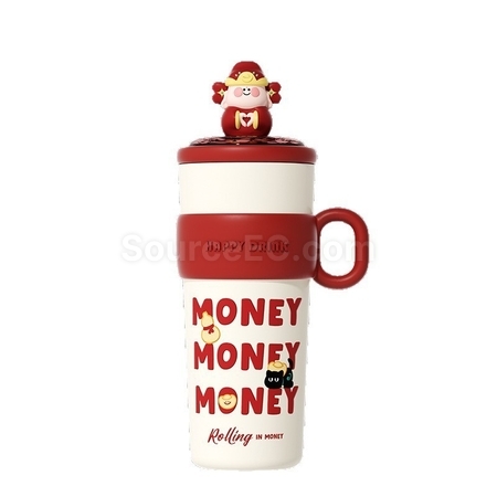 禮品訂造財神保溫杯紀念品