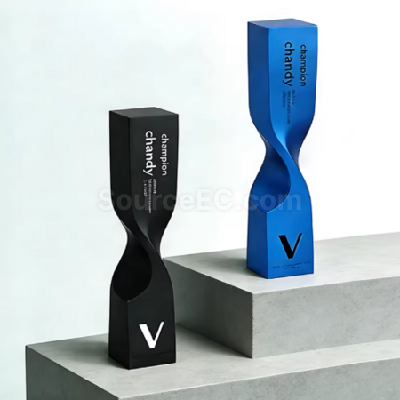 禮品訂造樹脂扭柱獎杯紀念品