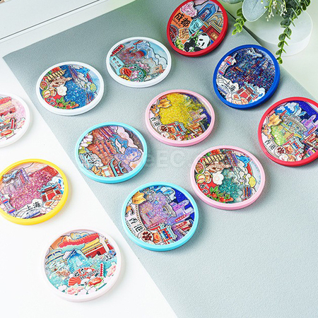 禮品訂造可定製3D流沙杯墊紀念品