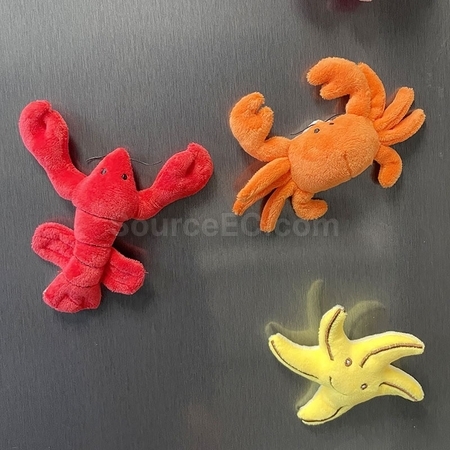 禮品訂造立體毛絨動物冰箱貼紀念品