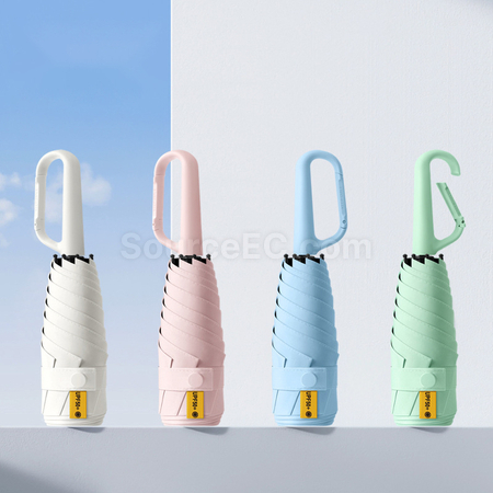 禮品訂造掛鉤五摺雨傘紀念品