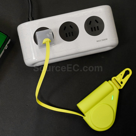 禮品訂造自帶伸縮線行動電源紀念品