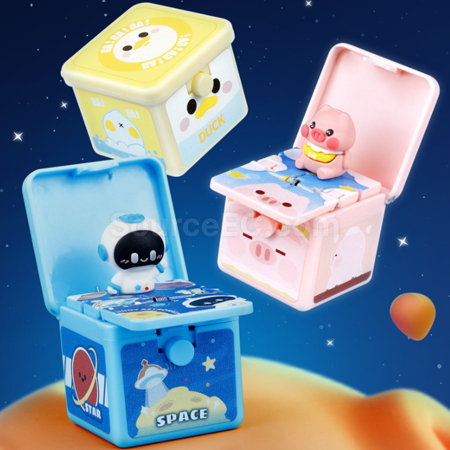 禮品訂造解壓3D公仔驚喜盒子鑰匙扣紀念品