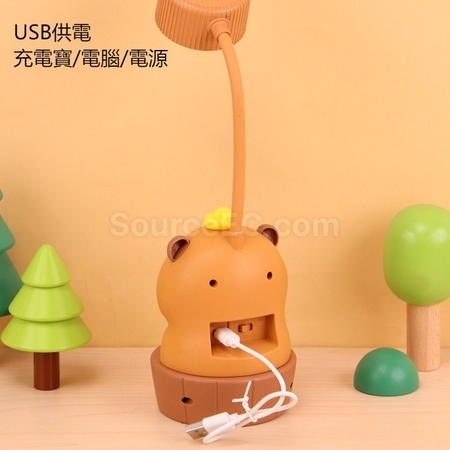 禮品訂造充電LED卡通公仔檯燈（帶鉛筆刨）紀念品